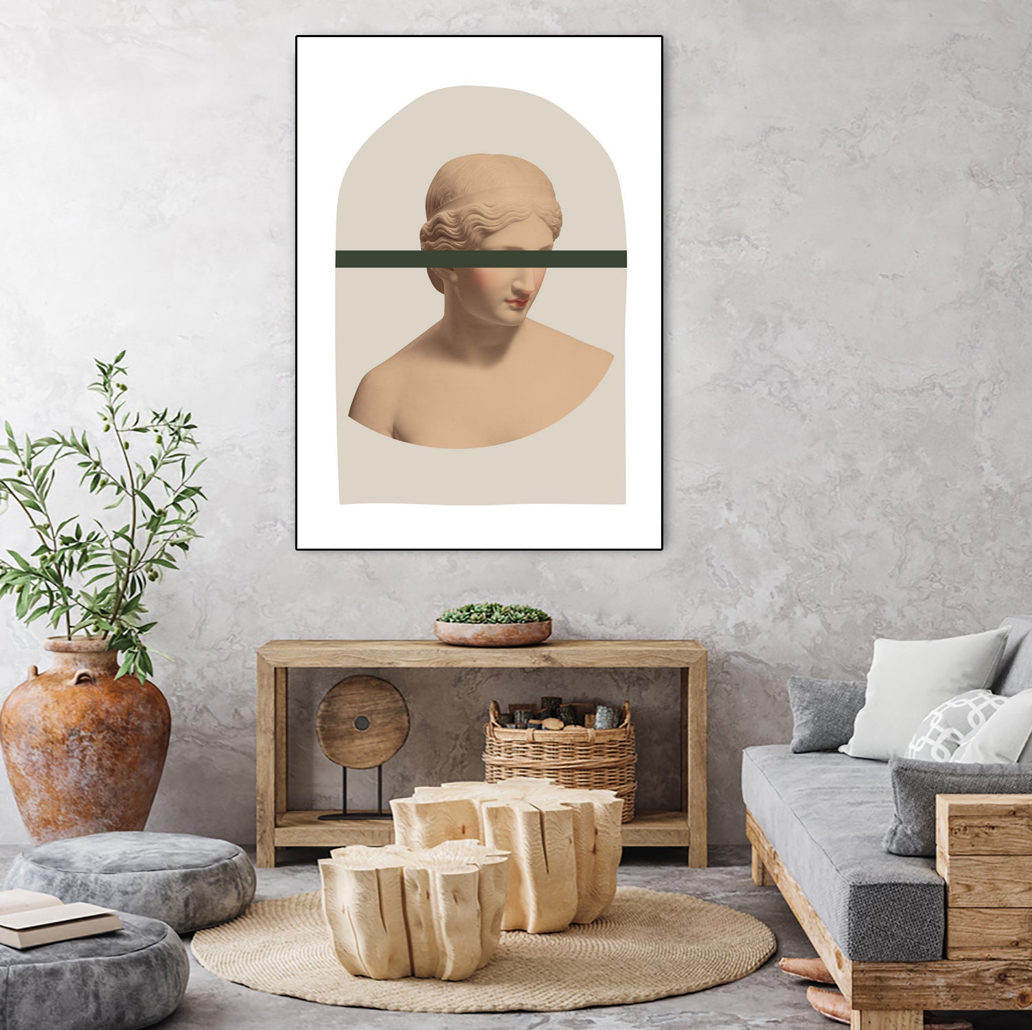 Artemis Mustard and Green by Grace Digital Art on GIANT ART -  figurative