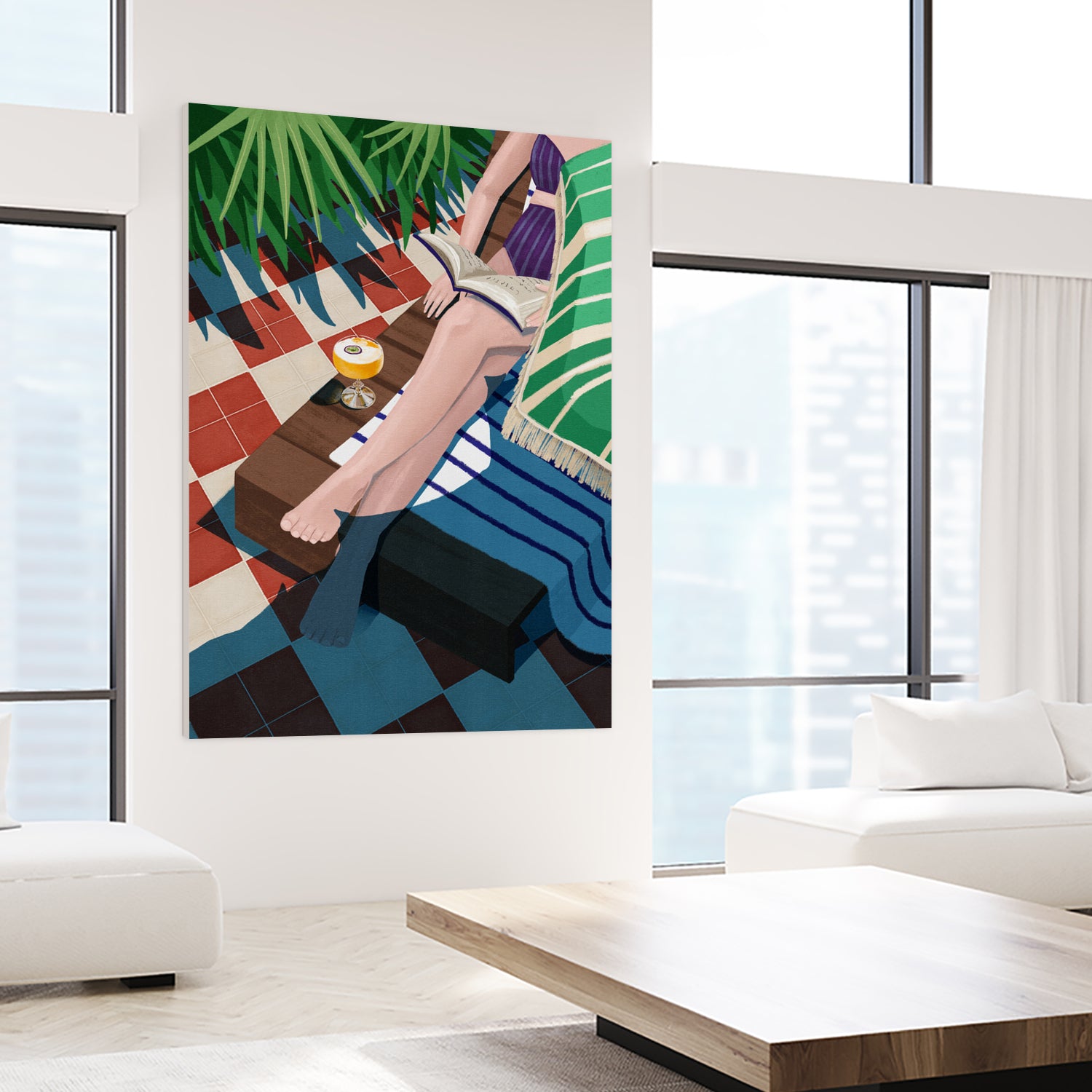 Just one more chapter by Goed on GIANT ART - illustration sunchair