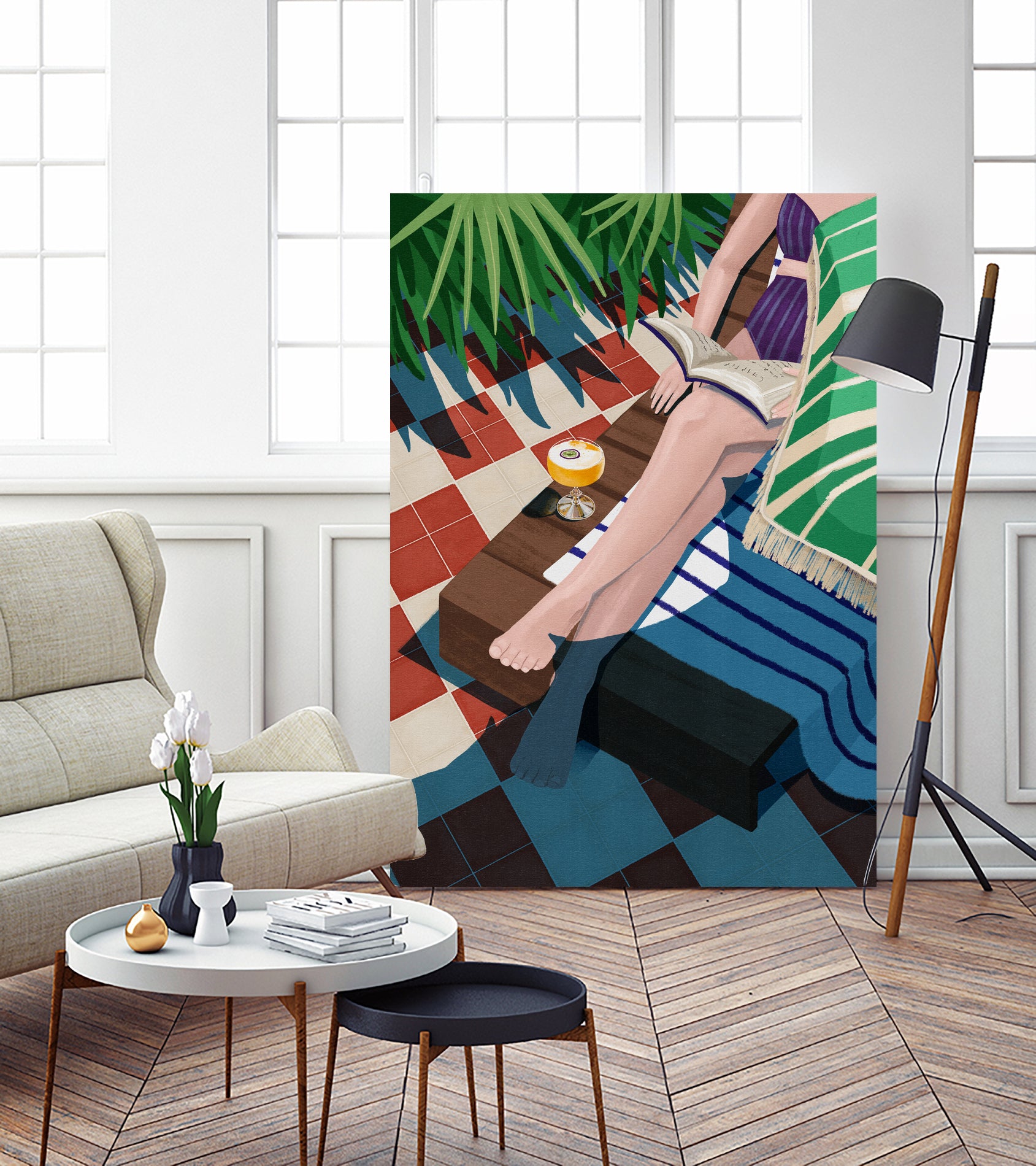 Just one more chapter by Goed on GIANT ART - illustration sunchair