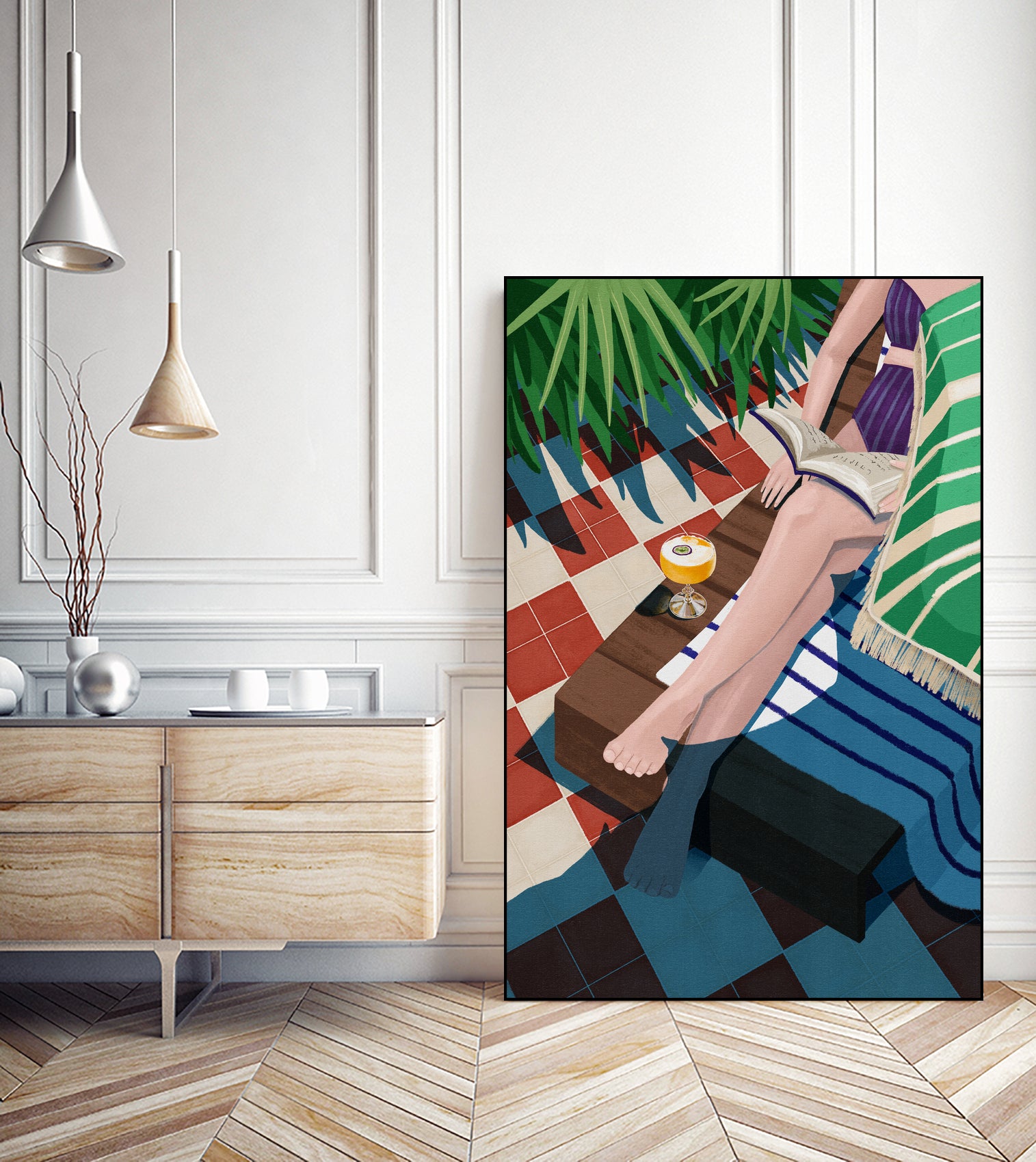 Just one more chapter by Goed on GIANT ART - illustration sunchair