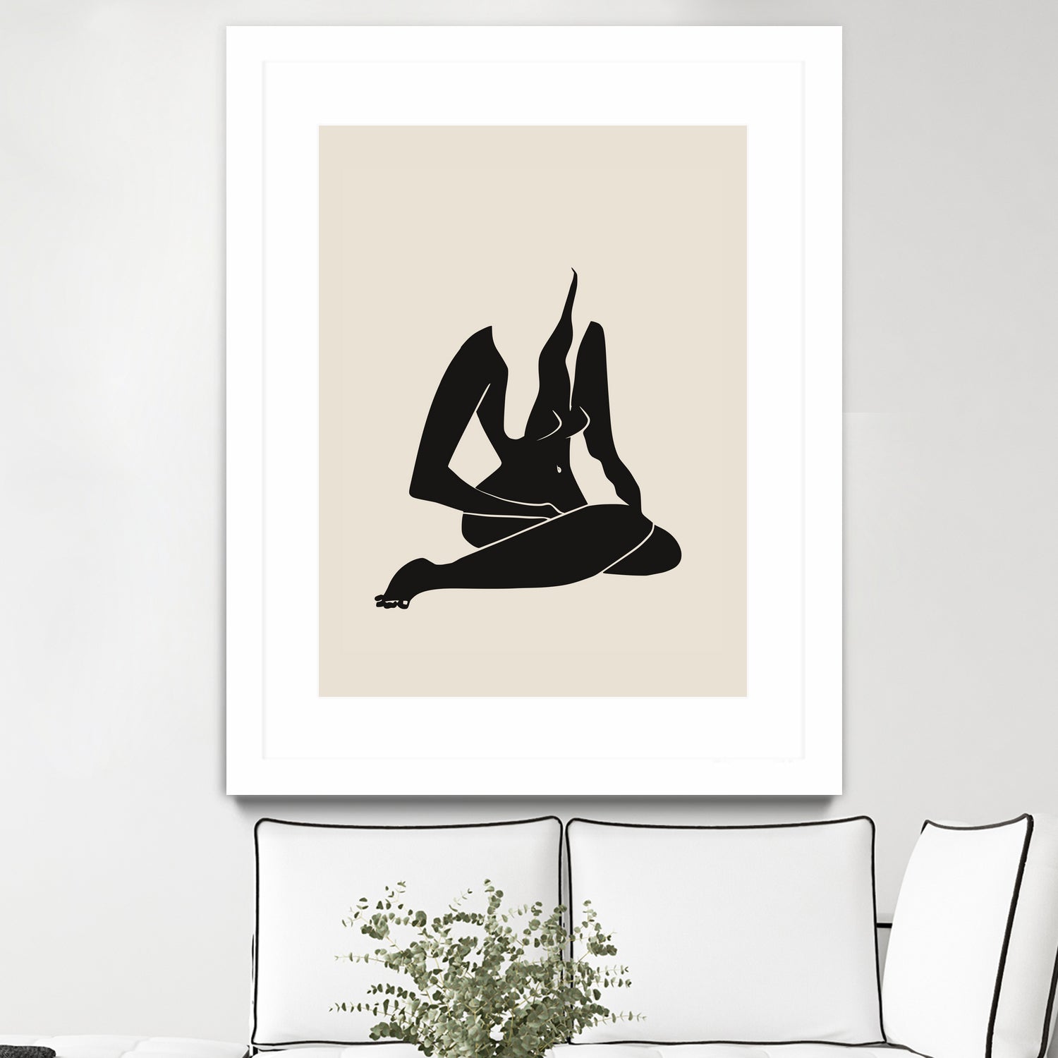 Long Hair Nude In Black by Little Dean on GIANT ART - 7200 illustration