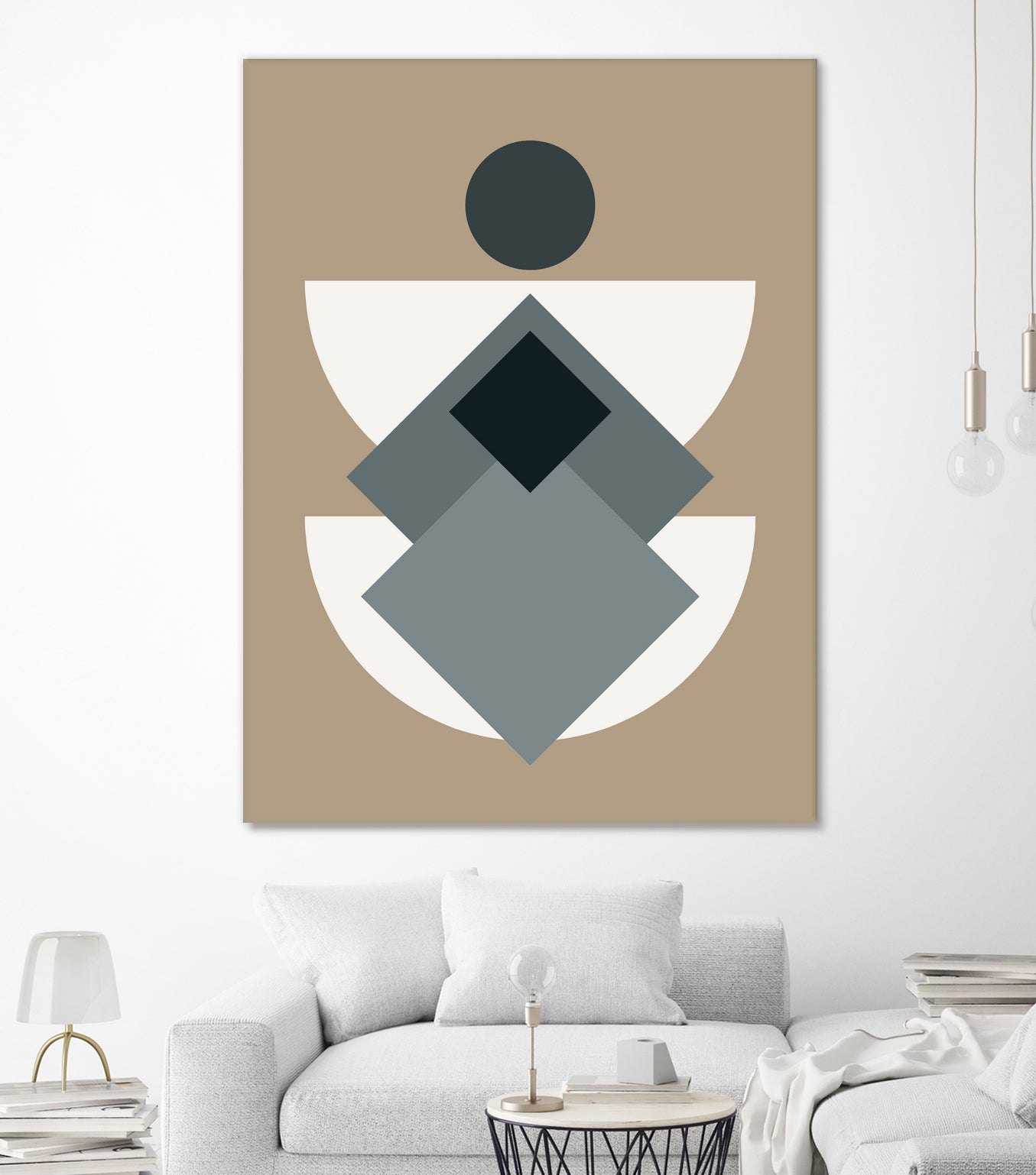 Mid Century In Greys by Little Dean on GIANT ART - abstract abstract