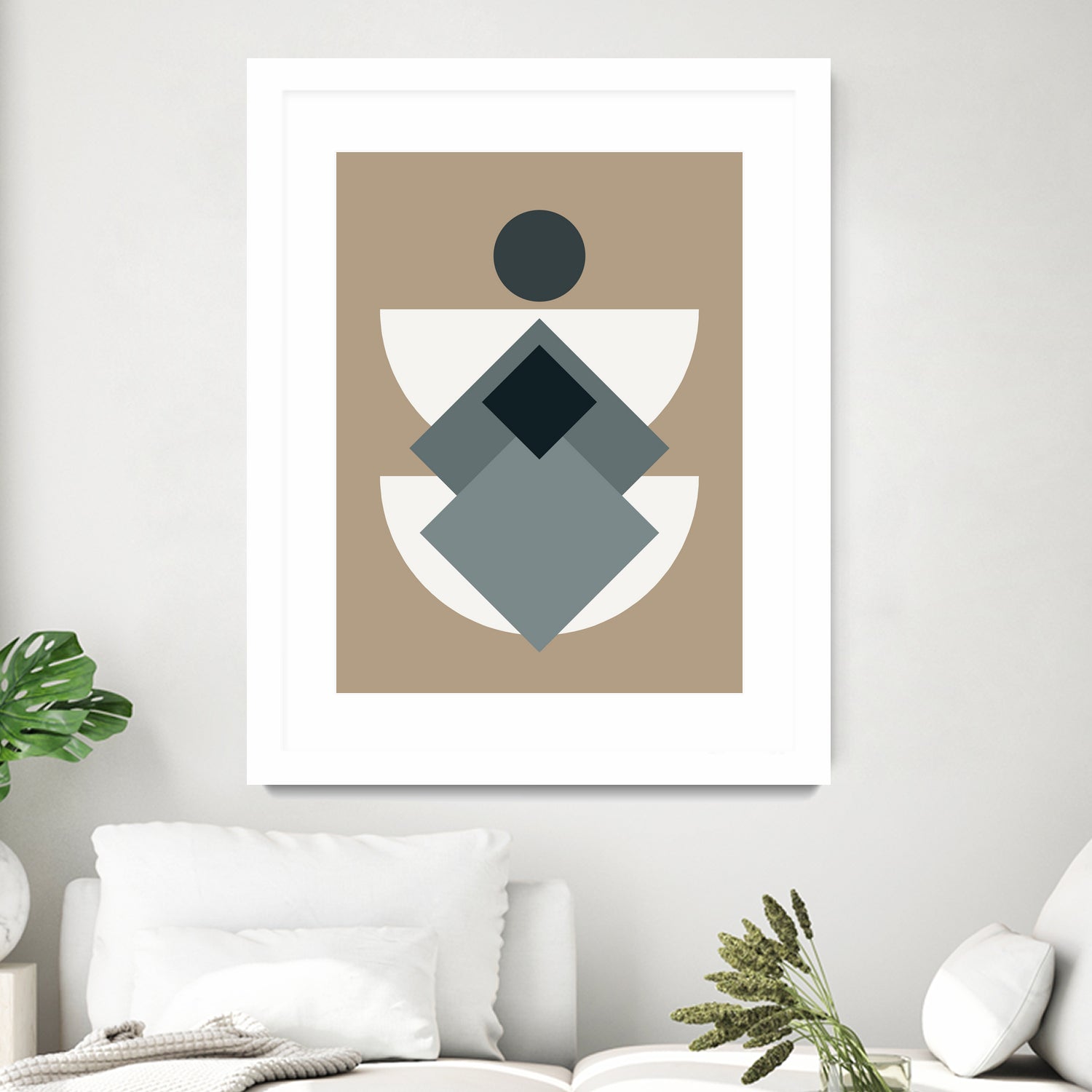 Mid Century In Greys by Little Dean on GIANT ART - abstract abstract