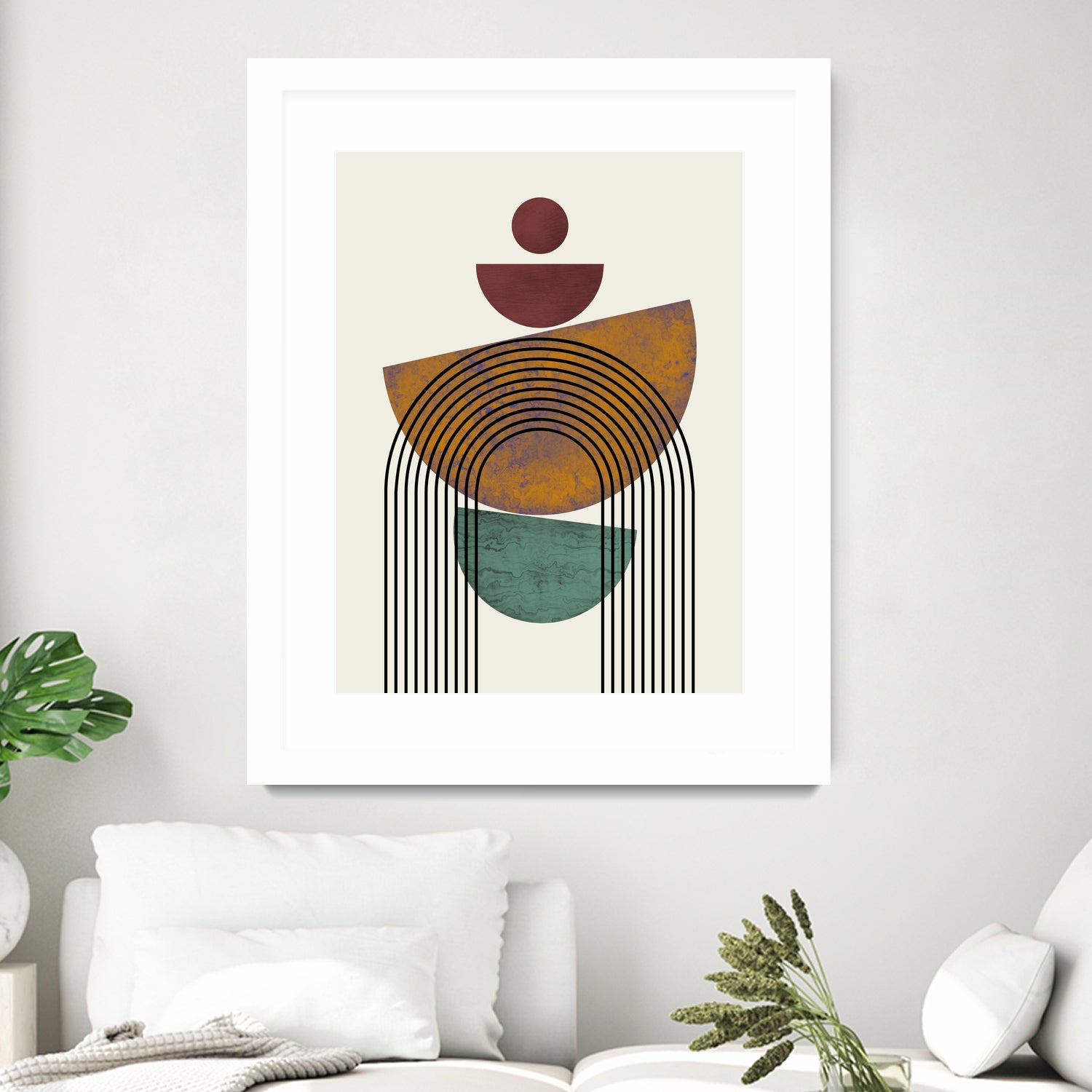 Textured Mid Century Composition by Little Dean on GIANT ART - illustration abstract wall art