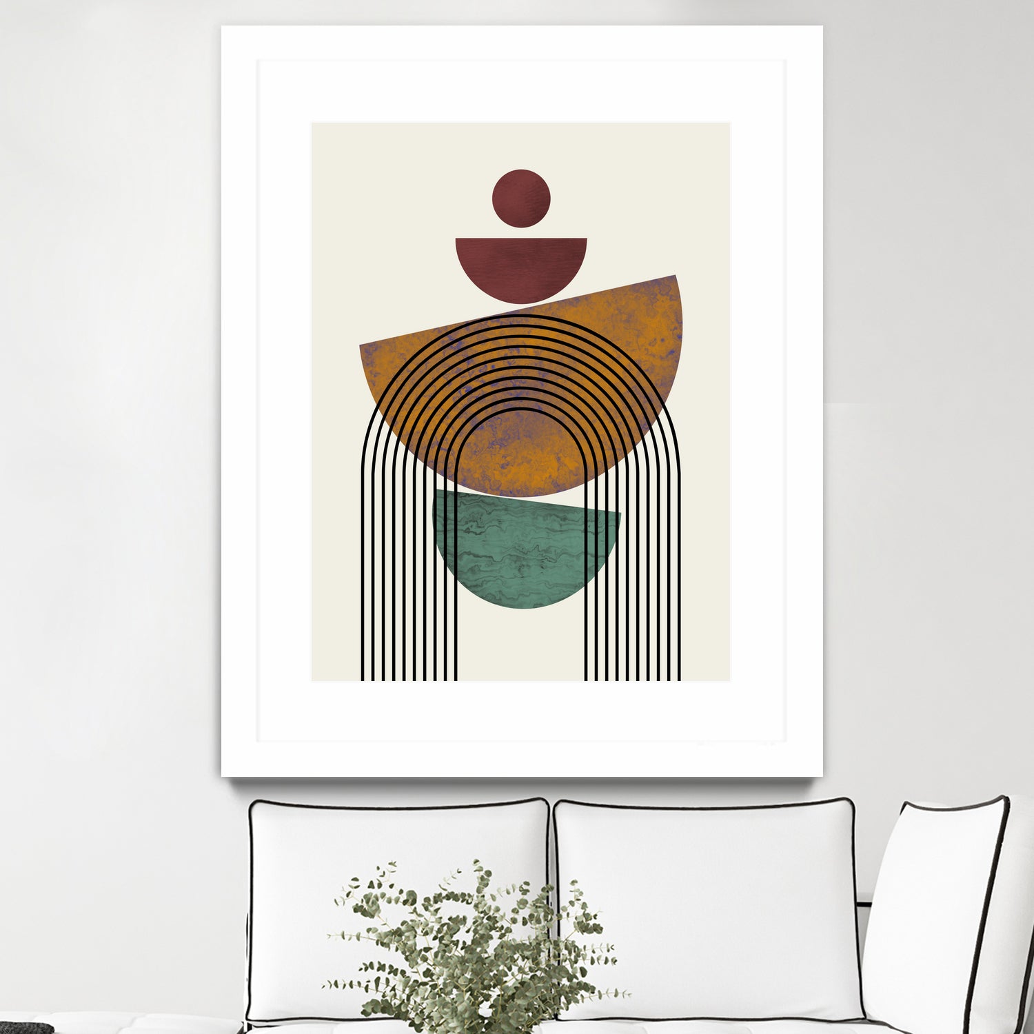Textured Mid Century Composition by Little Dean on GIANT ART - illustration abstract wall art
