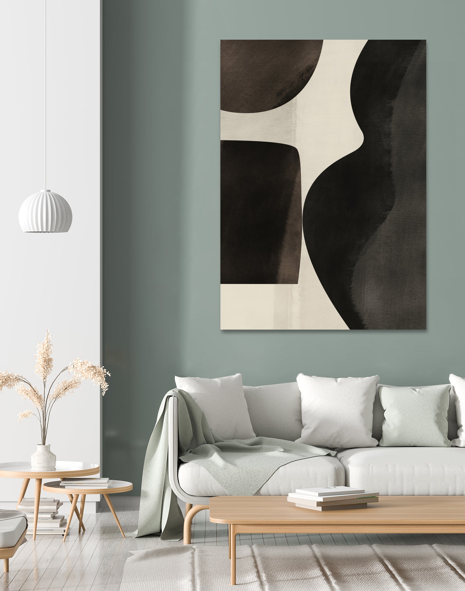 Black Abstract Collage by Little on GIANT ART - illustration beige