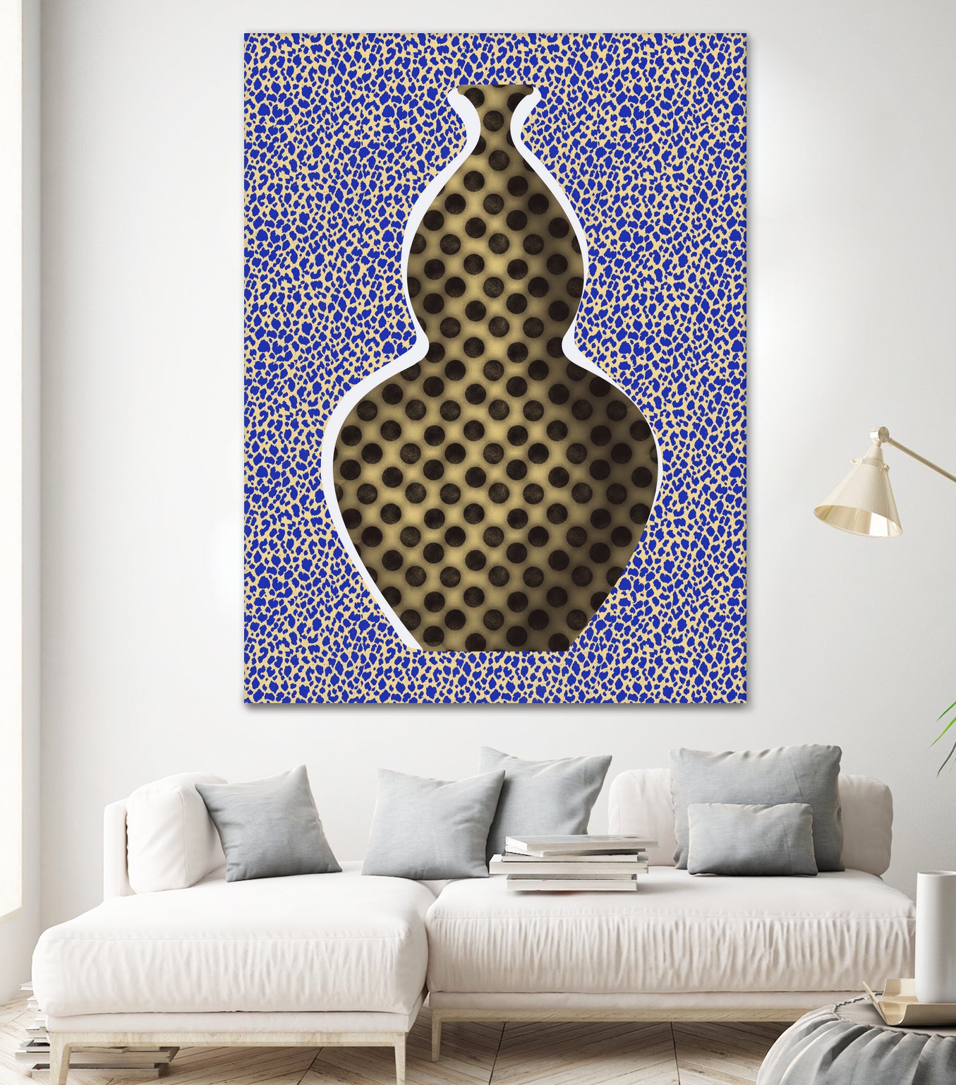 Polka Dot Vase by Little on GIANT ART - illustration vase