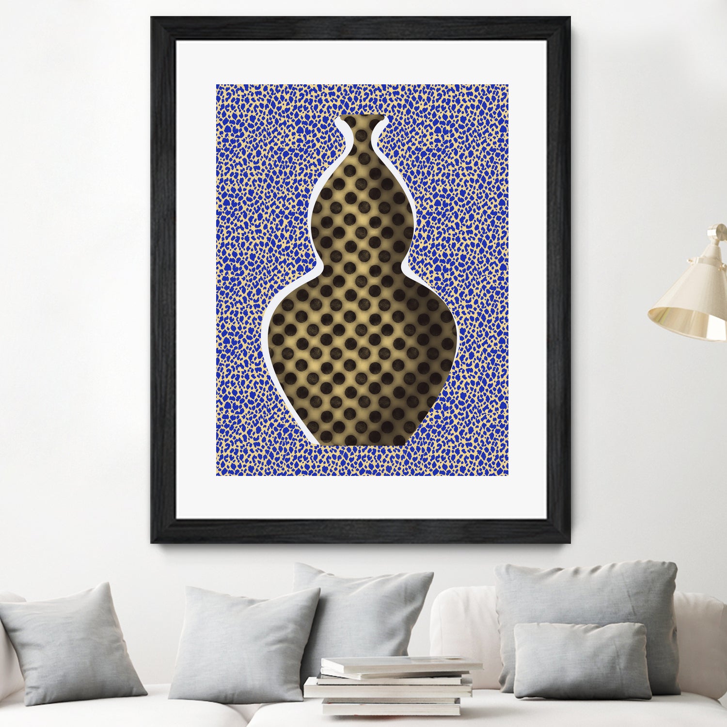 Polka Dot Vase by Little on GIANT ART - illustration vase