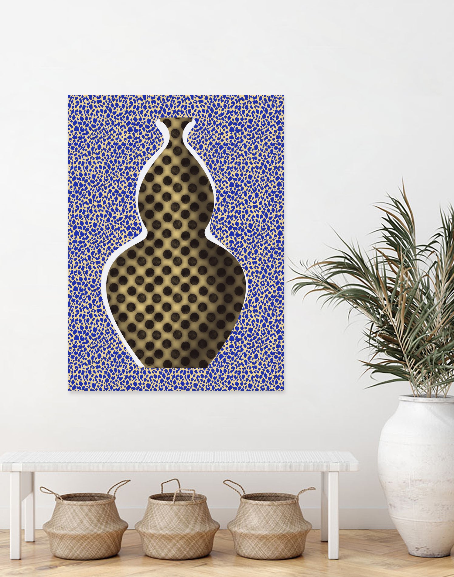 Polka Dot Vase by Little on GIANT ART - illustration vase