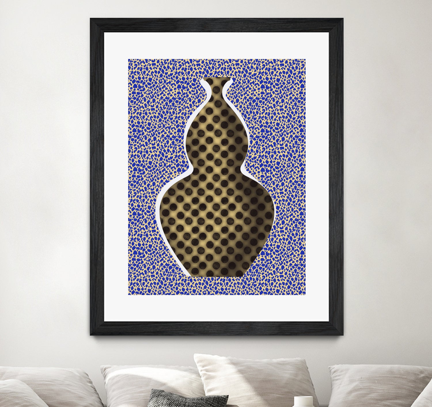 Polka Dot Vase by Little on GIANT ART - illustration vase