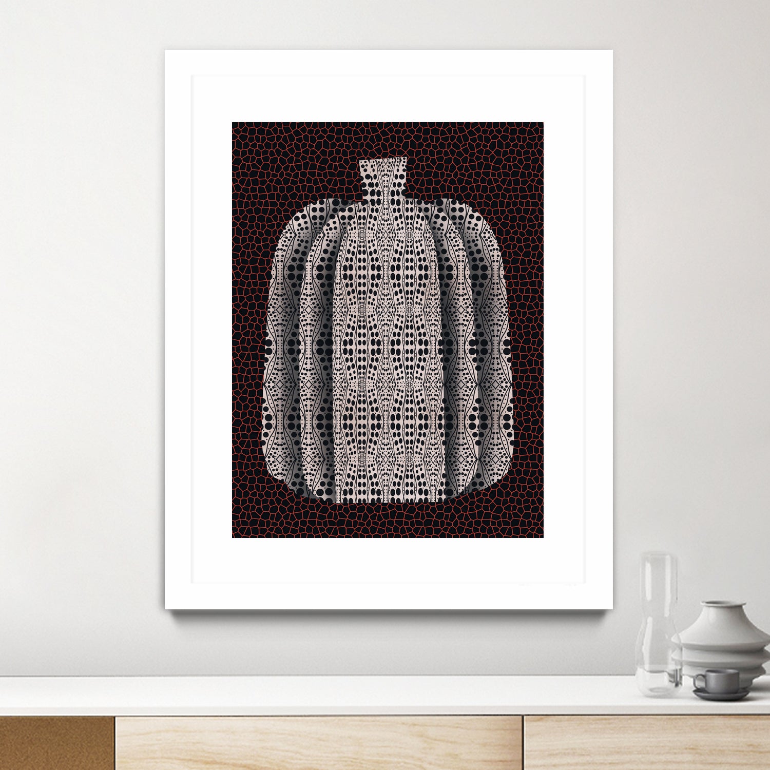 Pop Art Pumpkin Vase by Little on GIANT ART - illustration abstract