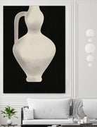 Vintage White Vase by Little on GIANT ART - illustration little dean
