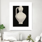 Vintage White Vase by Little on GIANT ART - illustration little dean
