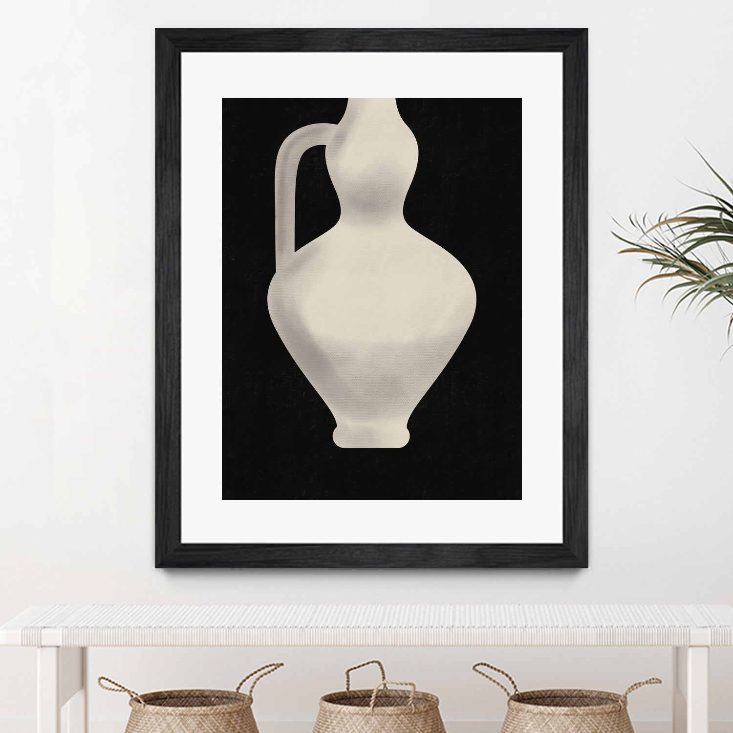 Vintage White Vase by Little on GIANT ART - illustration little dean