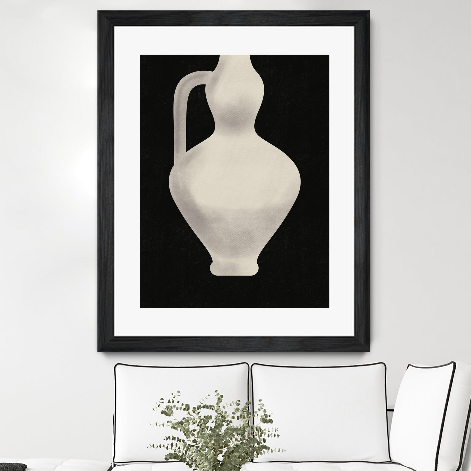 Vintage White Vase by Little on GIANT ART - illustration little dean
