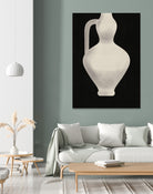 Vintage White Vase by Little on GIANT ART - illustration little dean