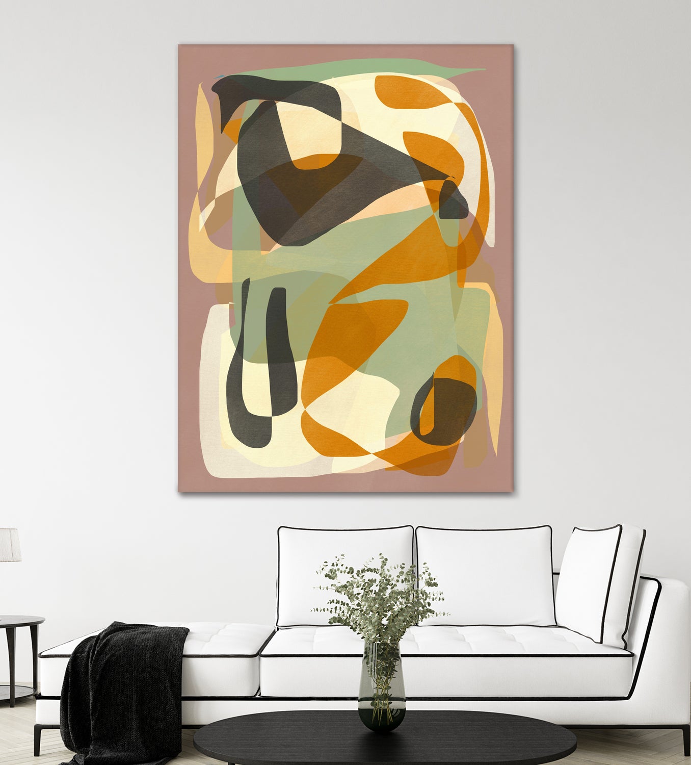 Luminous Ochre Abstract Infinity by Little Dean on GIANT ART - abstract