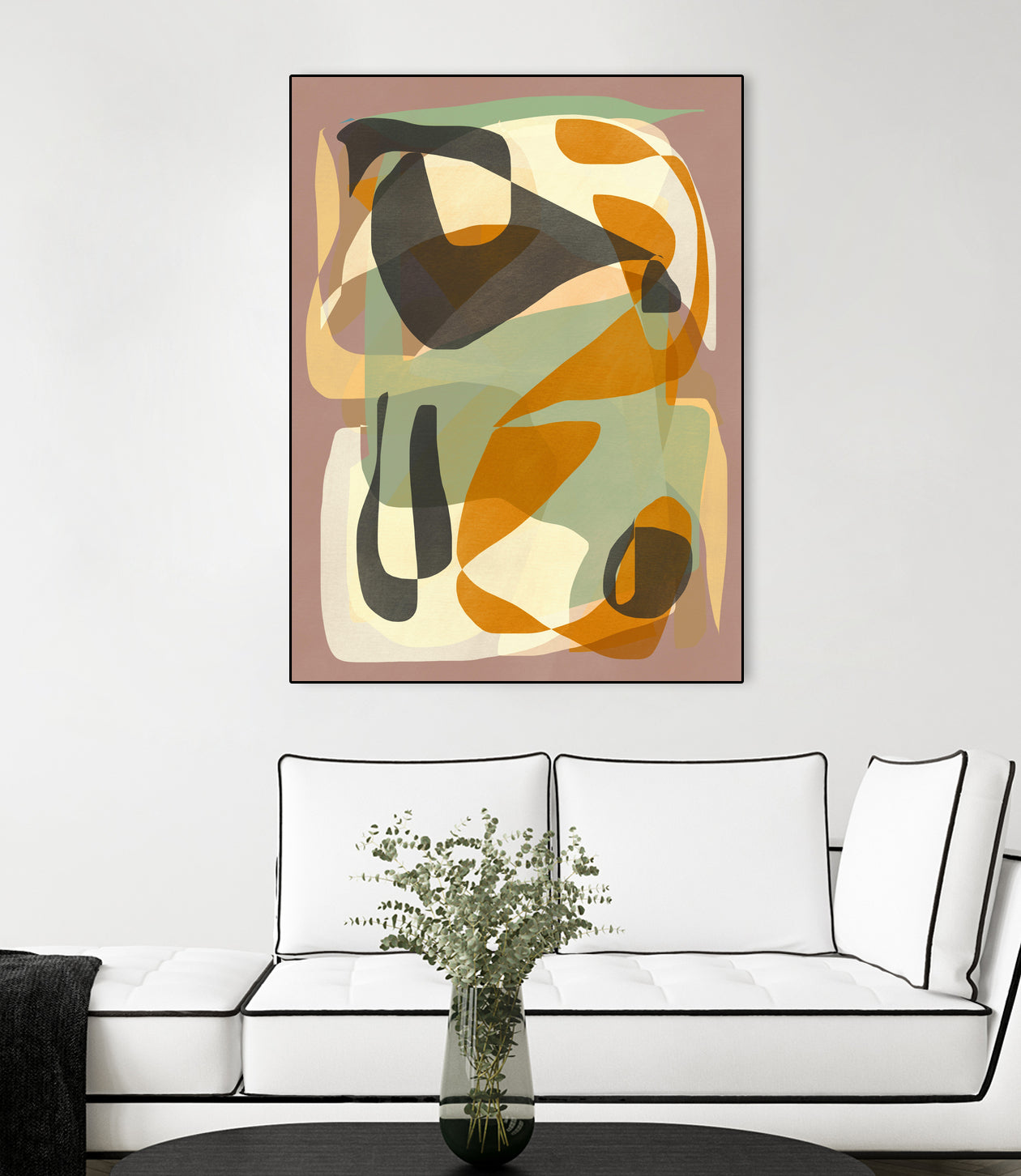 Luminous Ochre Abstract Infinity by Little Dean on GIANT ART - abstract
