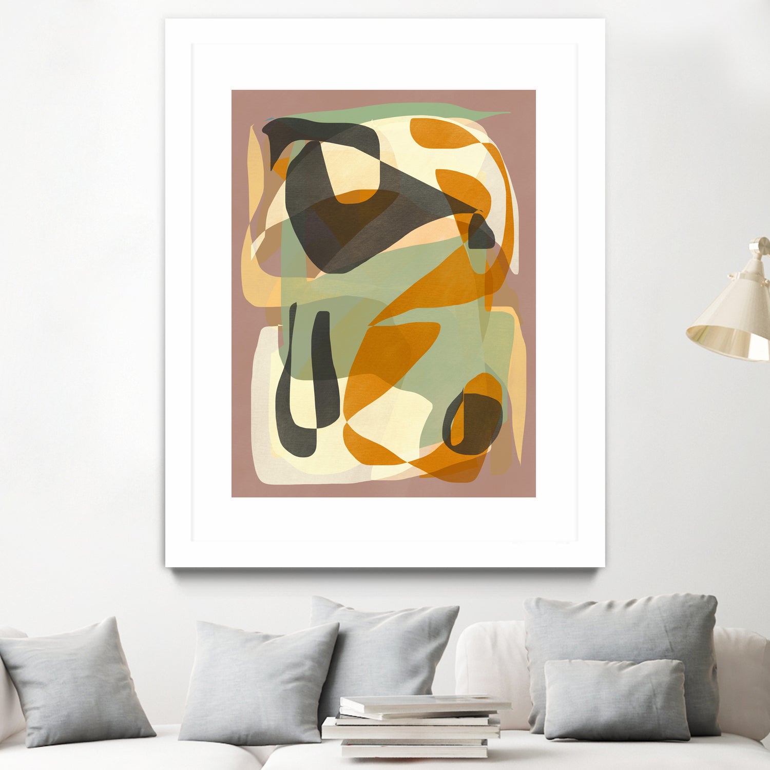 Luminous Ochre Abstract Infinity by Little Dean on GIANT ART - abstract