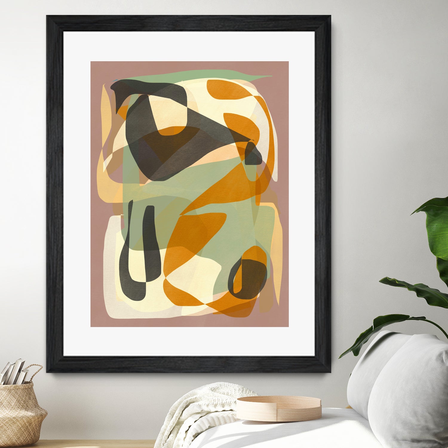 Luminous Ochre Abstract Infinity by Little Dean on GIANT ART - abstract