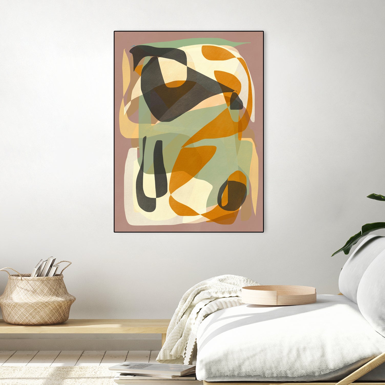 Luminous Ochre Abstract Infinity by Little Dean on GIANT ART - abstract
