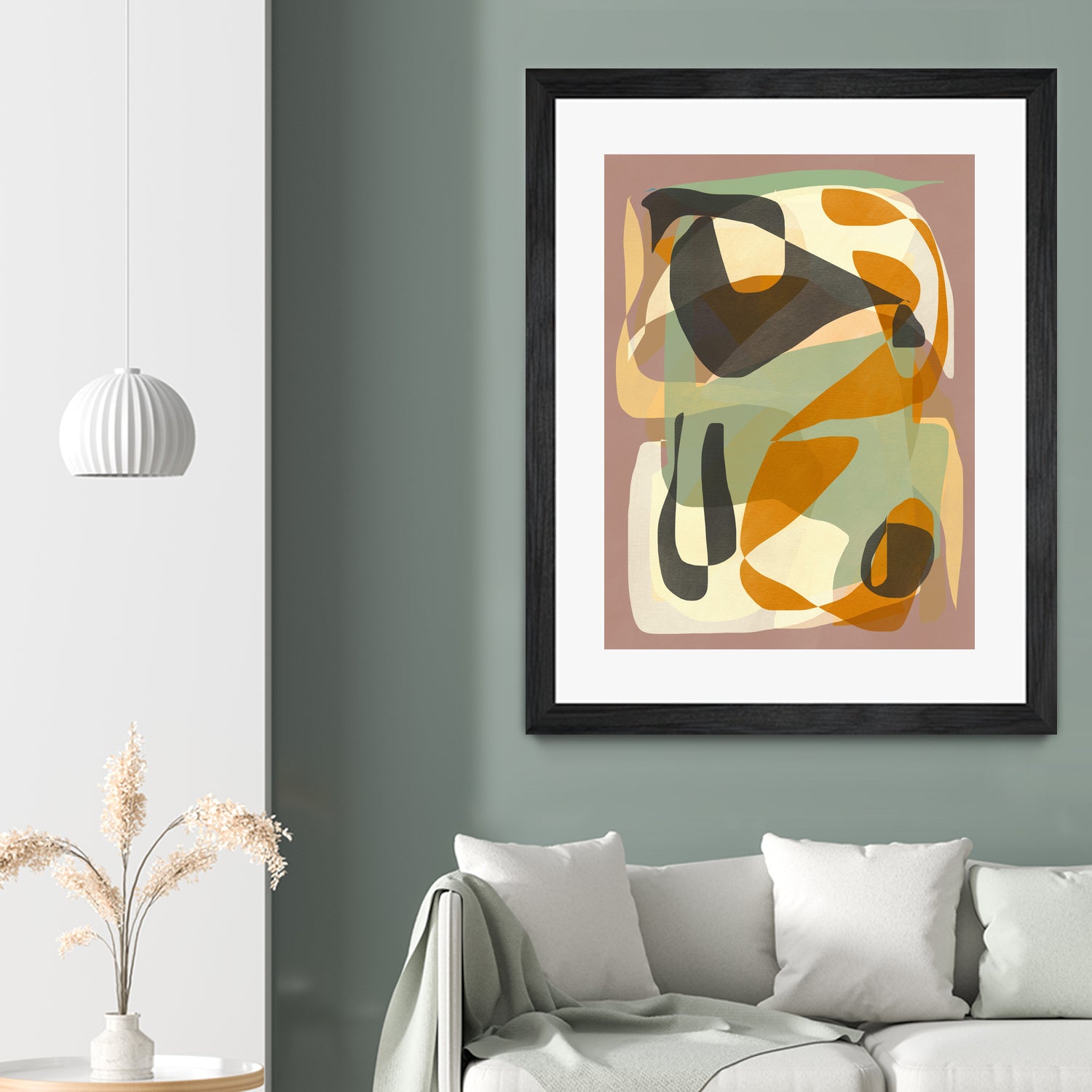 Luminous Ochre Abstract Infinity by Little Dean on GIANT ART - abstract