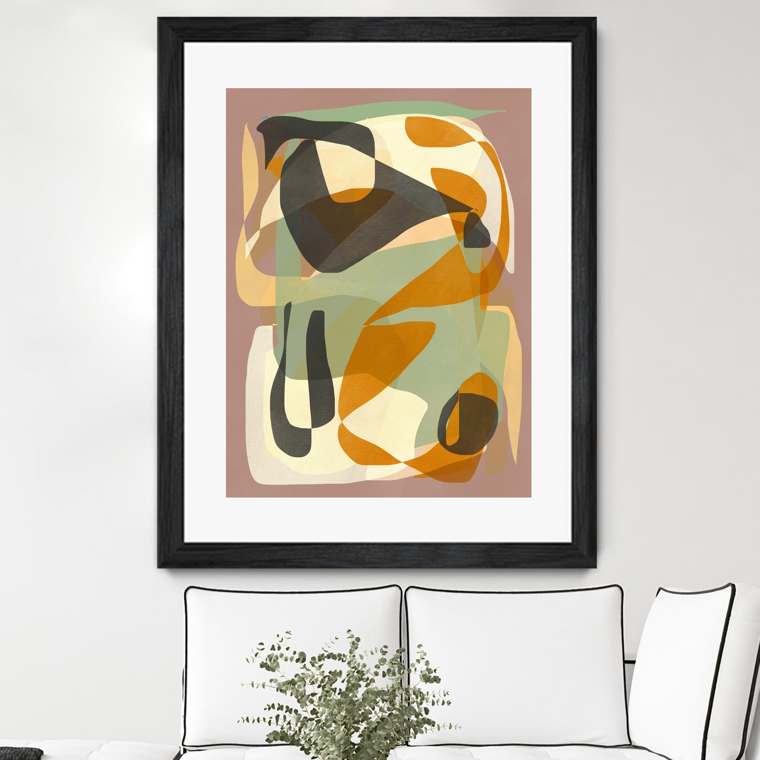 Luminous Ochre Abstract Infinity by Little Dean on GIANT ART - abstract