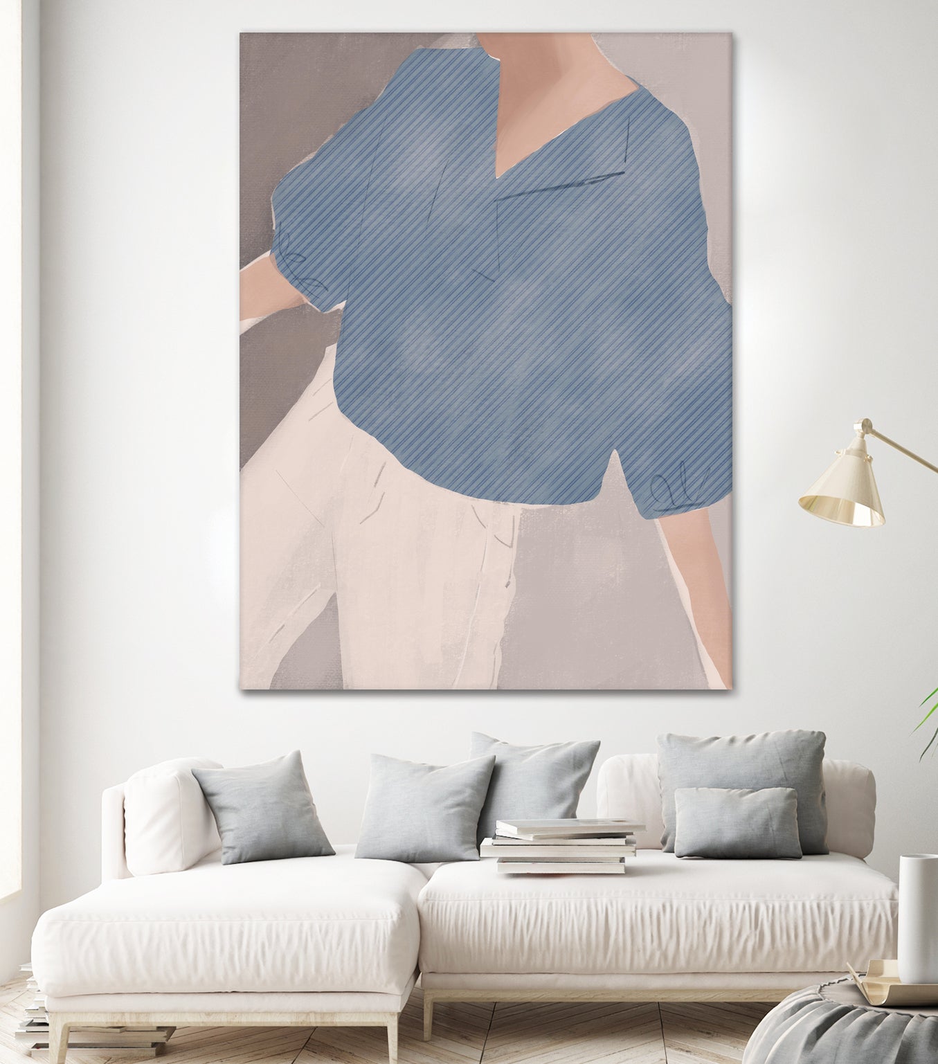 Striped Shirt Wanderer by Little on GIANT ART - illustration person