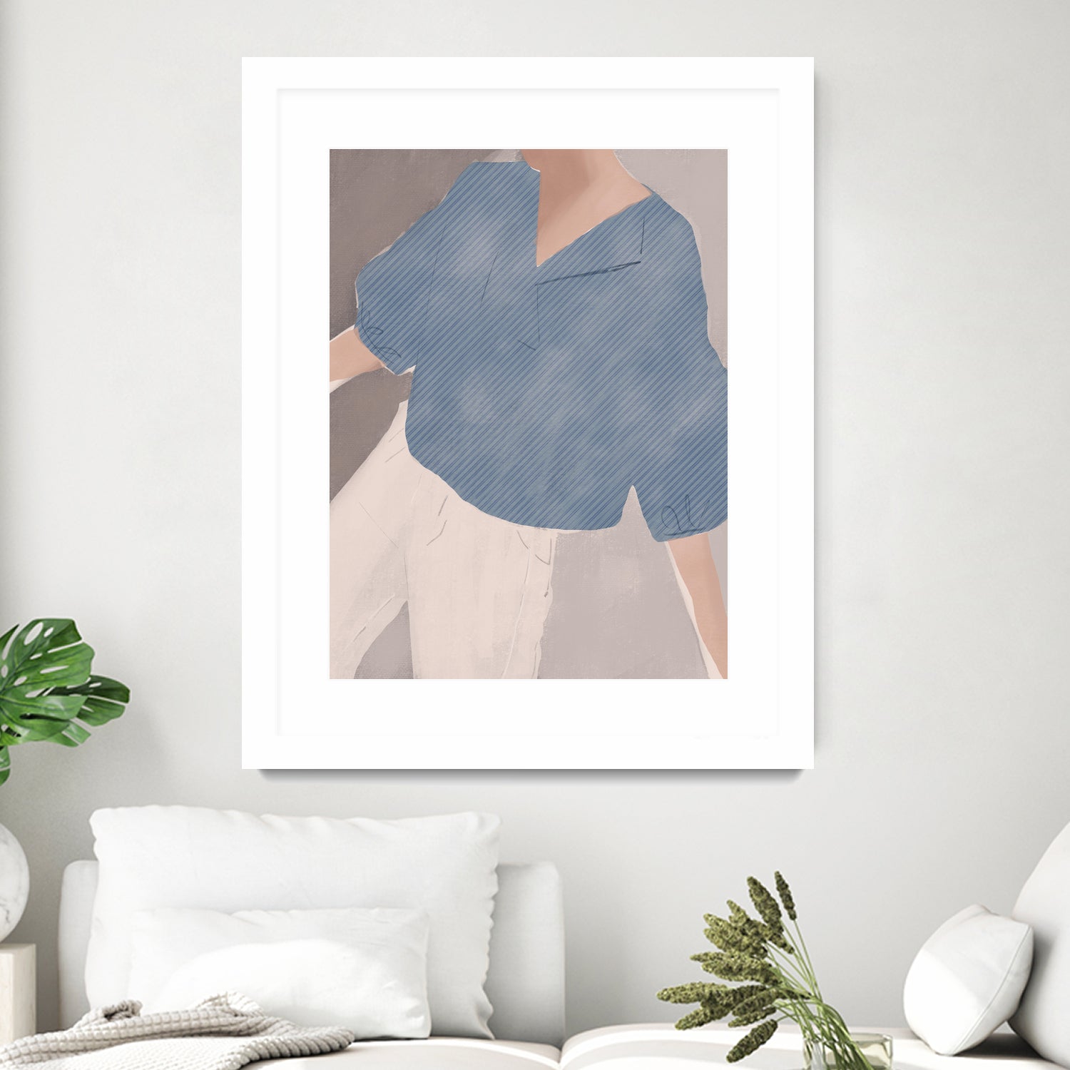 Striped Shirt Wanderer by Little on GIANT ART - illustration person