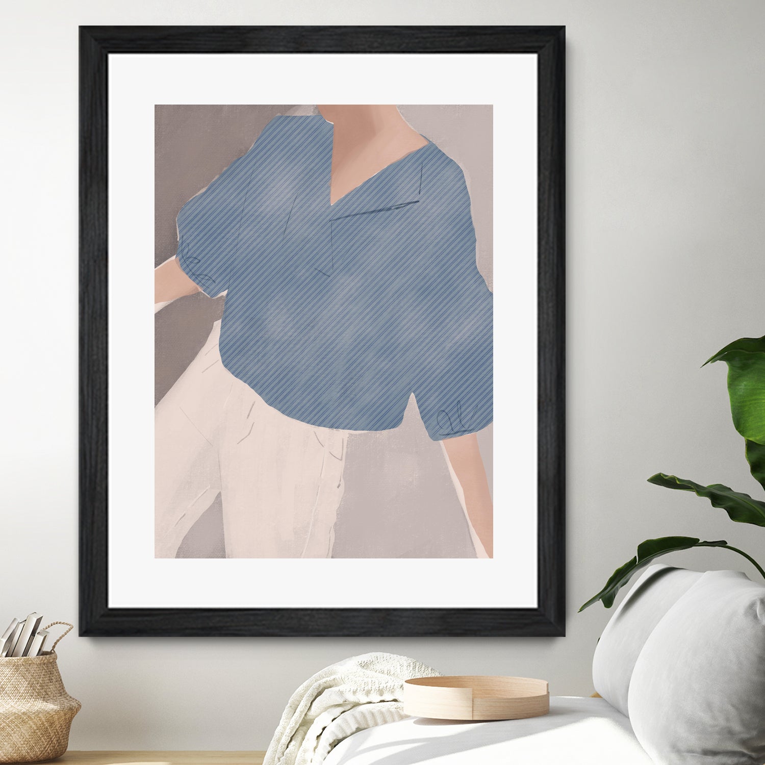 Striped Shirt Wanderer by Little on GIANT ART - illustration person