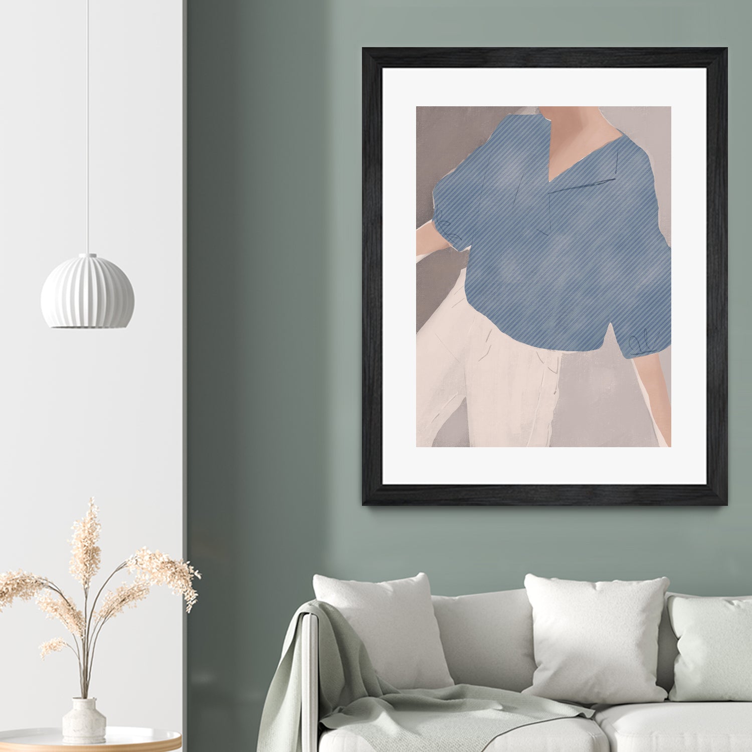 Striped Shirt Wanderer by Little on GIANT ART - illustration person