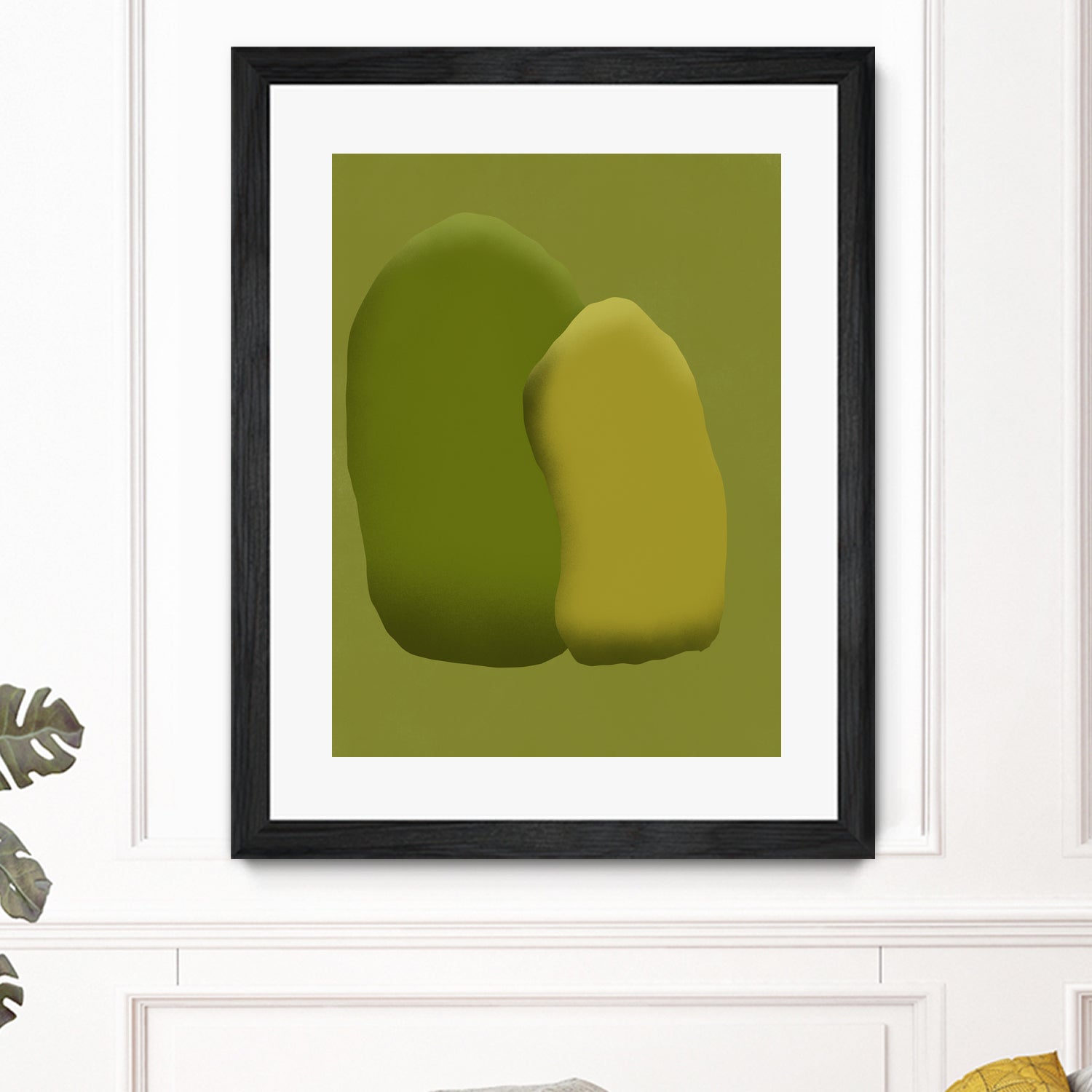 Stacking stone in green by Little on GIANT ART - illustration green