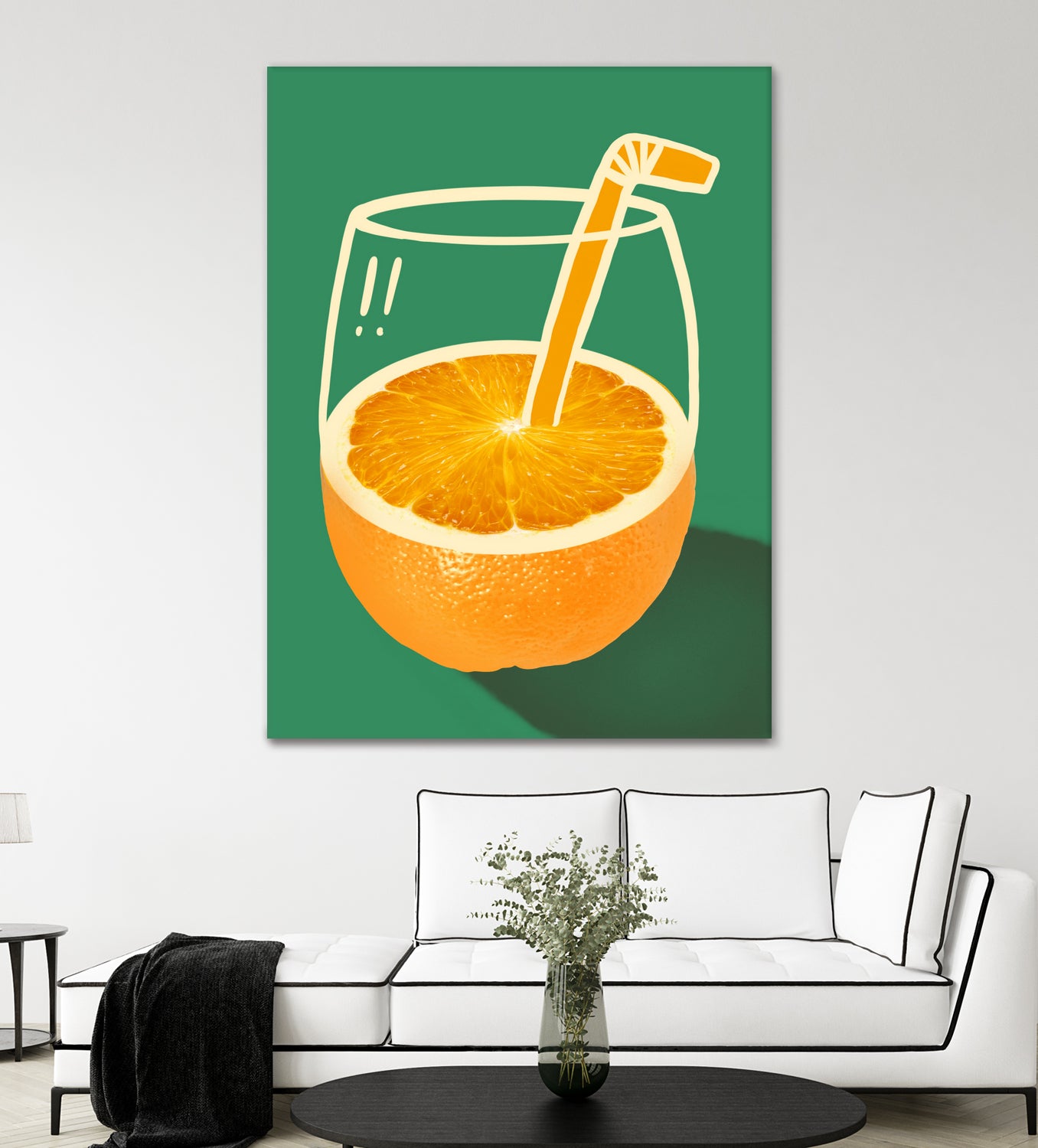 Vibrant Orange Cleverly Illustrated by Little Dean on GIANT ART - orange illustration food and drinks orange illustration