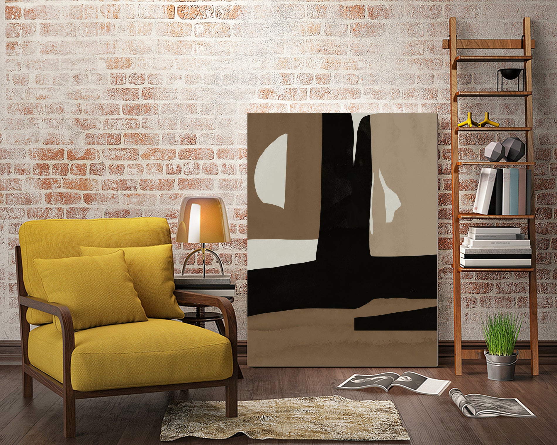 Inspo minimal neutral abstract 05 by Little Dean on GIANT ART