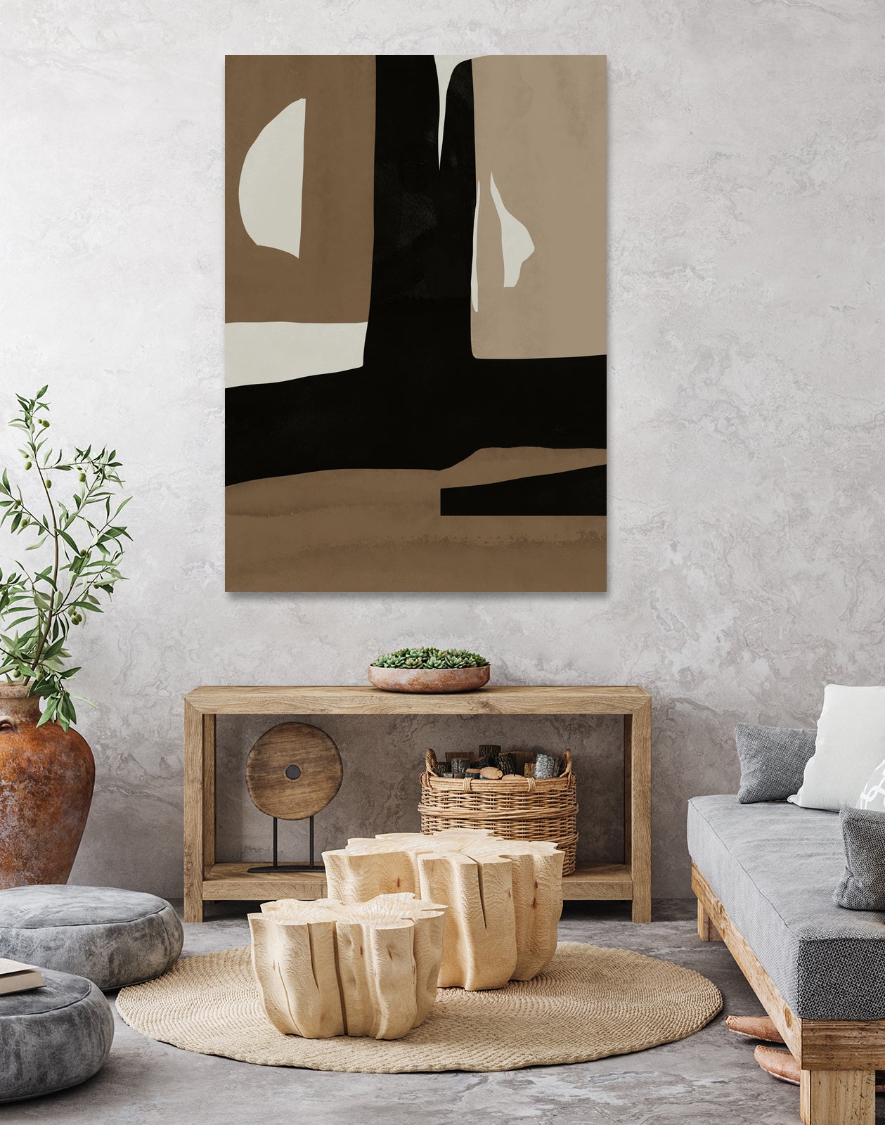 Inspo minimal neutral abstract 05 by Little Dean on GIANT ART