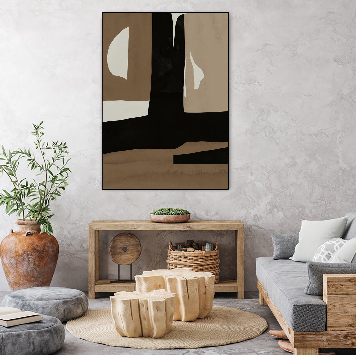 Inspo minimal neutral abstract 05 by Little Dean on GIANT ART