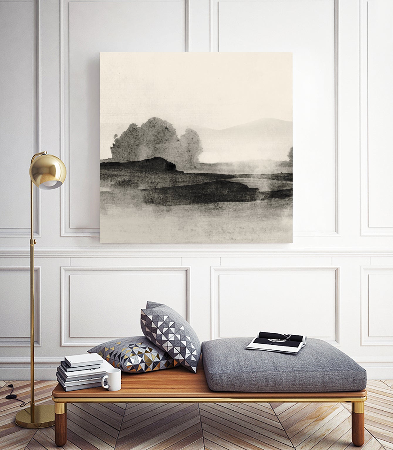 Land 1 by Dan Hobday on GIANT ART - landscape abstraction