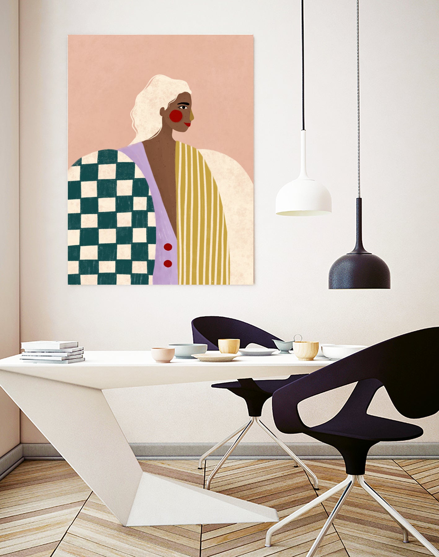 Funky Blouse by Bea Muller on GIANT ART - figurative checker