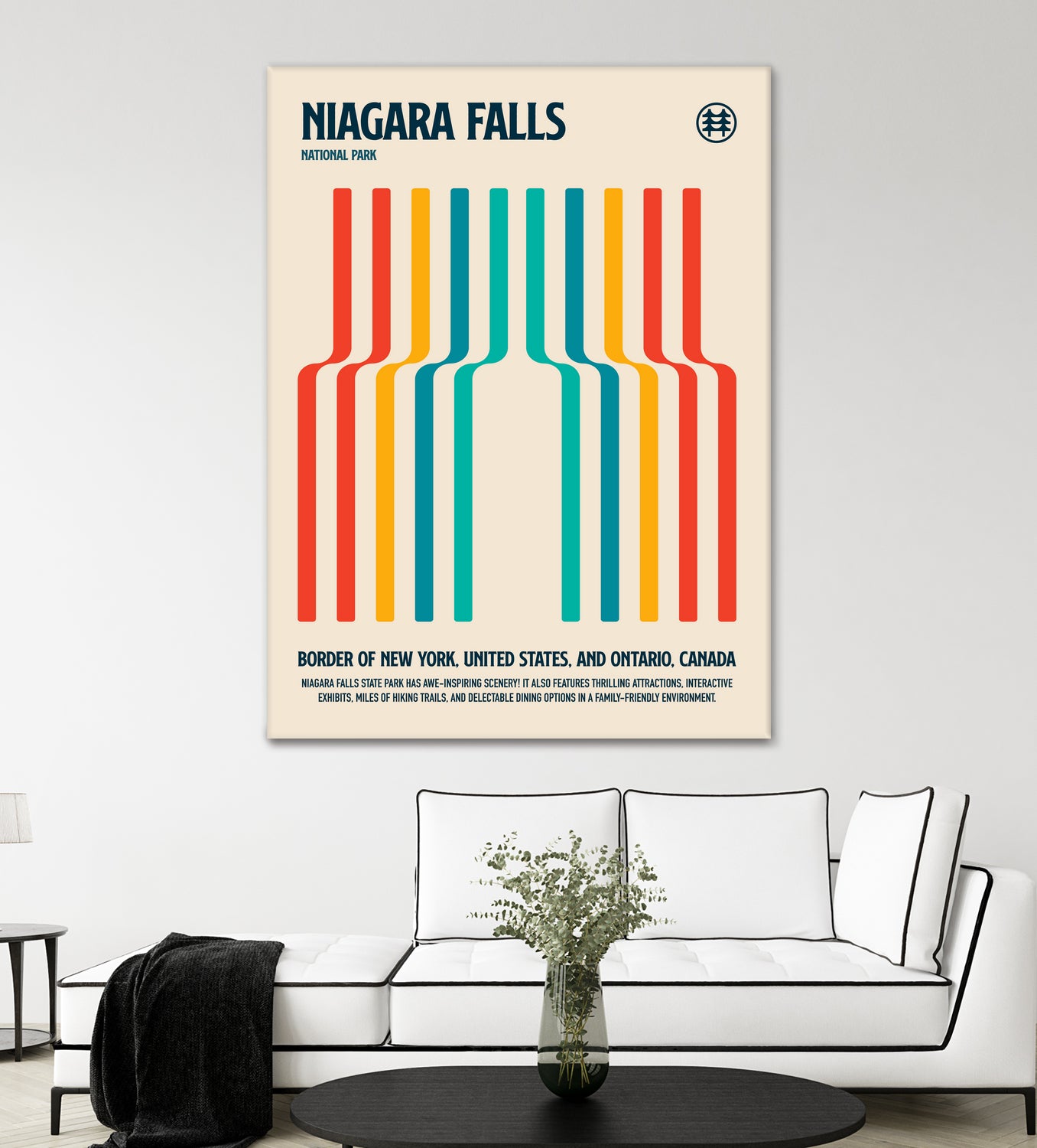Niagara Falls National Park Travel Poster by Retrodrome on GIANT ART