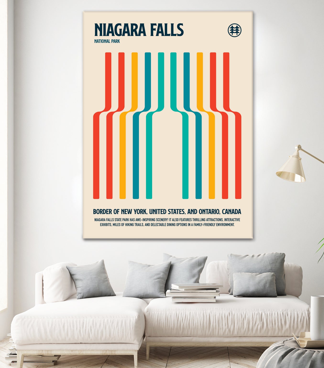 Niagara Falls National Park Travel Poster by Retrodrome on GIANT ART