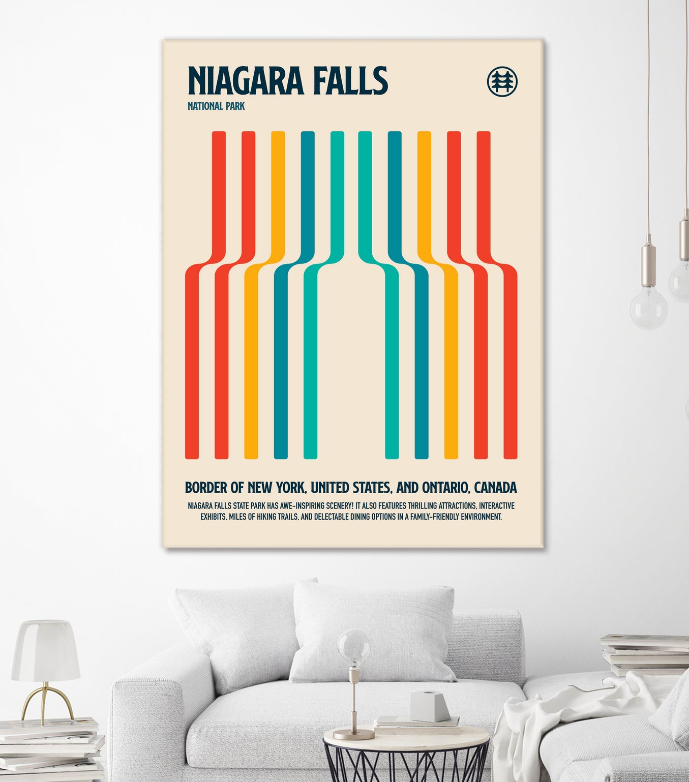 Niagara Falls National Park Travel Poster by Retrodrome on GIANT ART