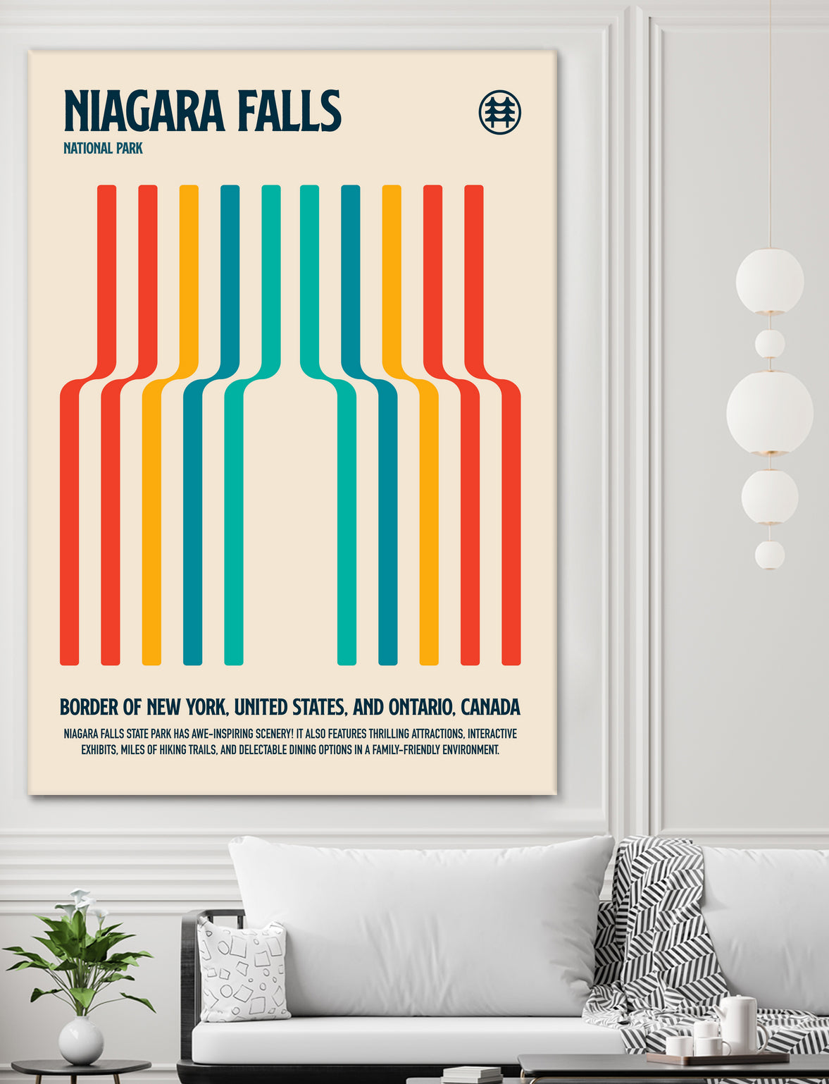 Niagara Falls National Park Travel Poster by Retrodrome on GIANT ART