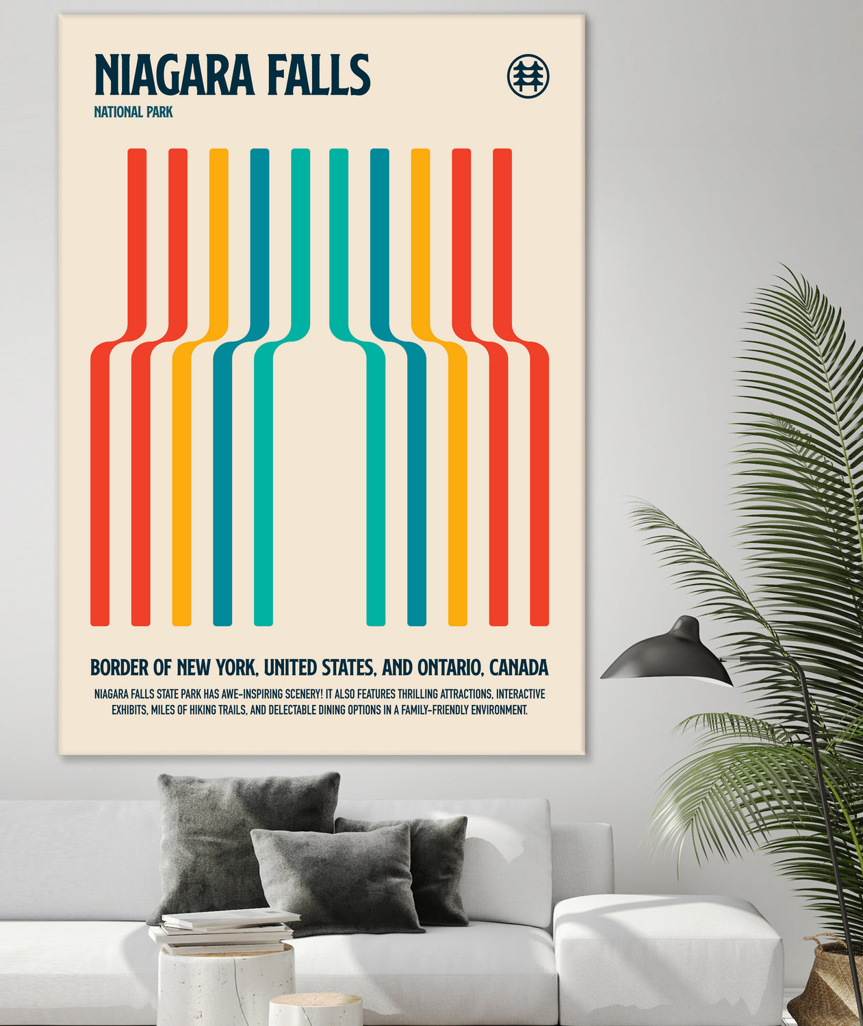 Niagara Falls National Park Travel Poster by Retrodrome on GIANT ART