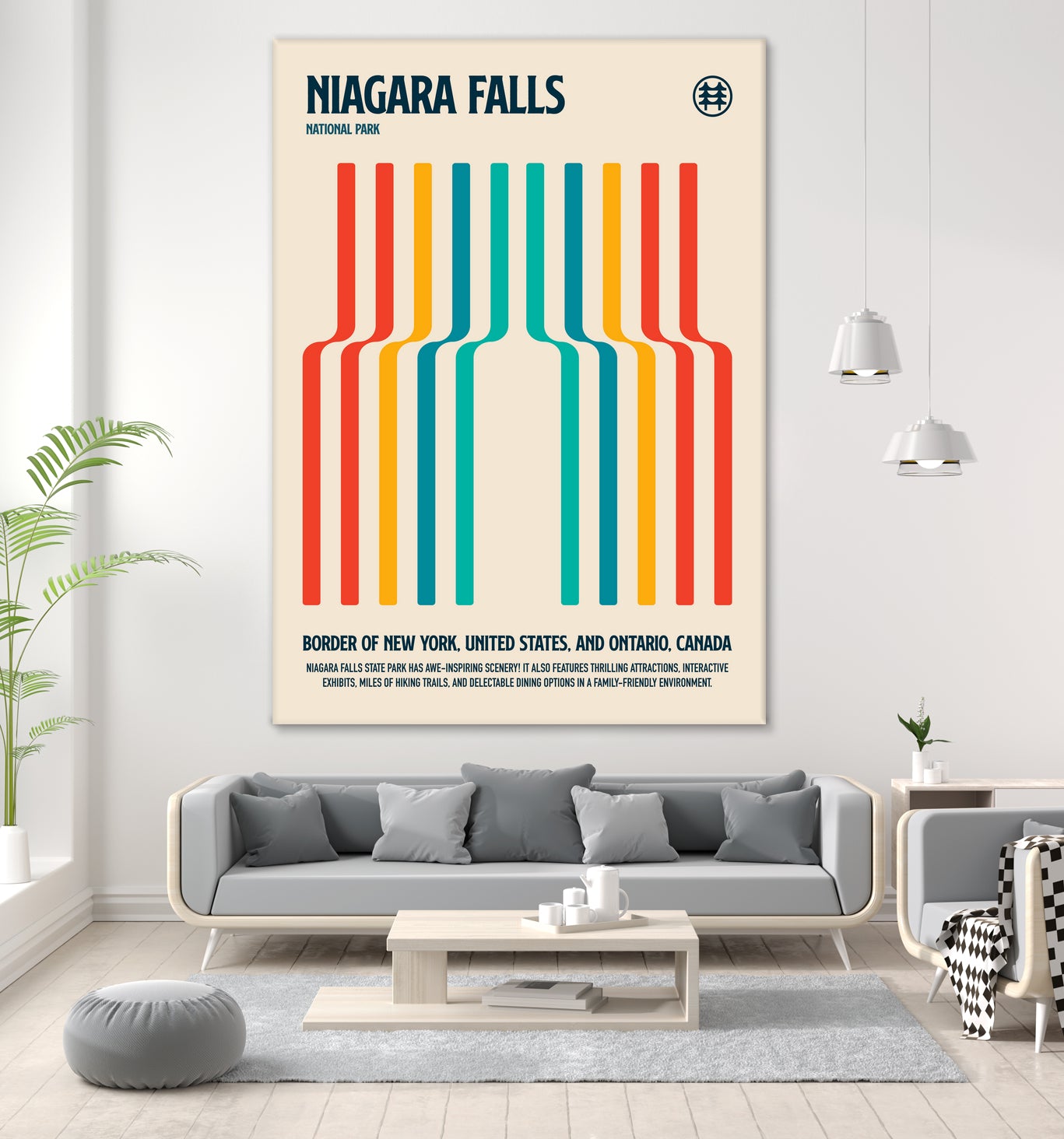 Niagara Falls National Park Travel Poster by Retrodrome on GIANT ART