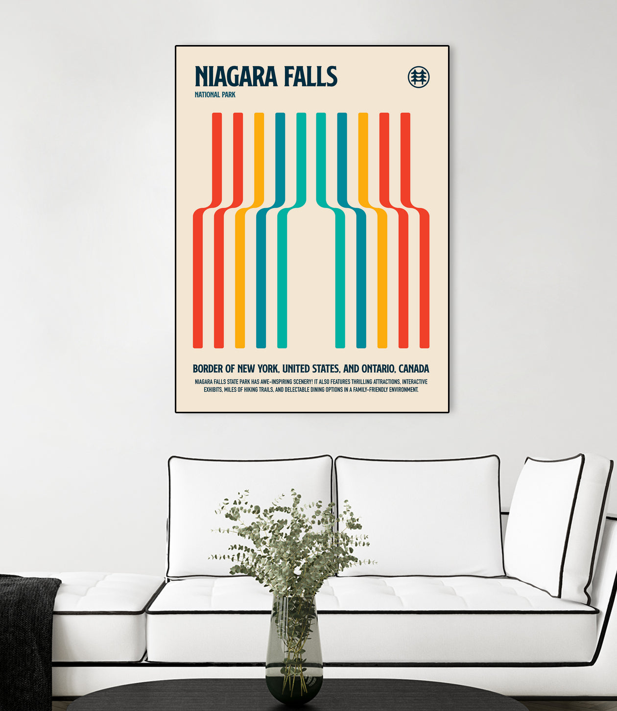 Niagara Falls National Park Travel Poster by Retrodrome on GIANT ART
