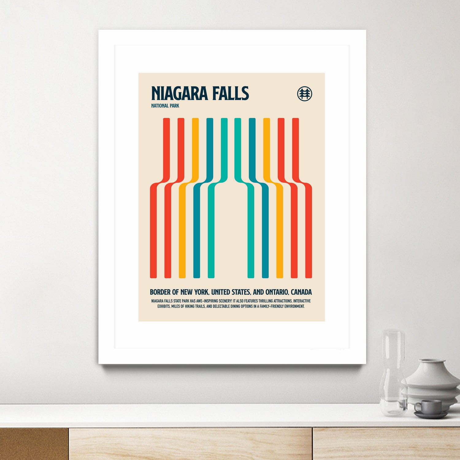 Niagara Falls National Park Travel Poster by Retrodrome on GIANT ART