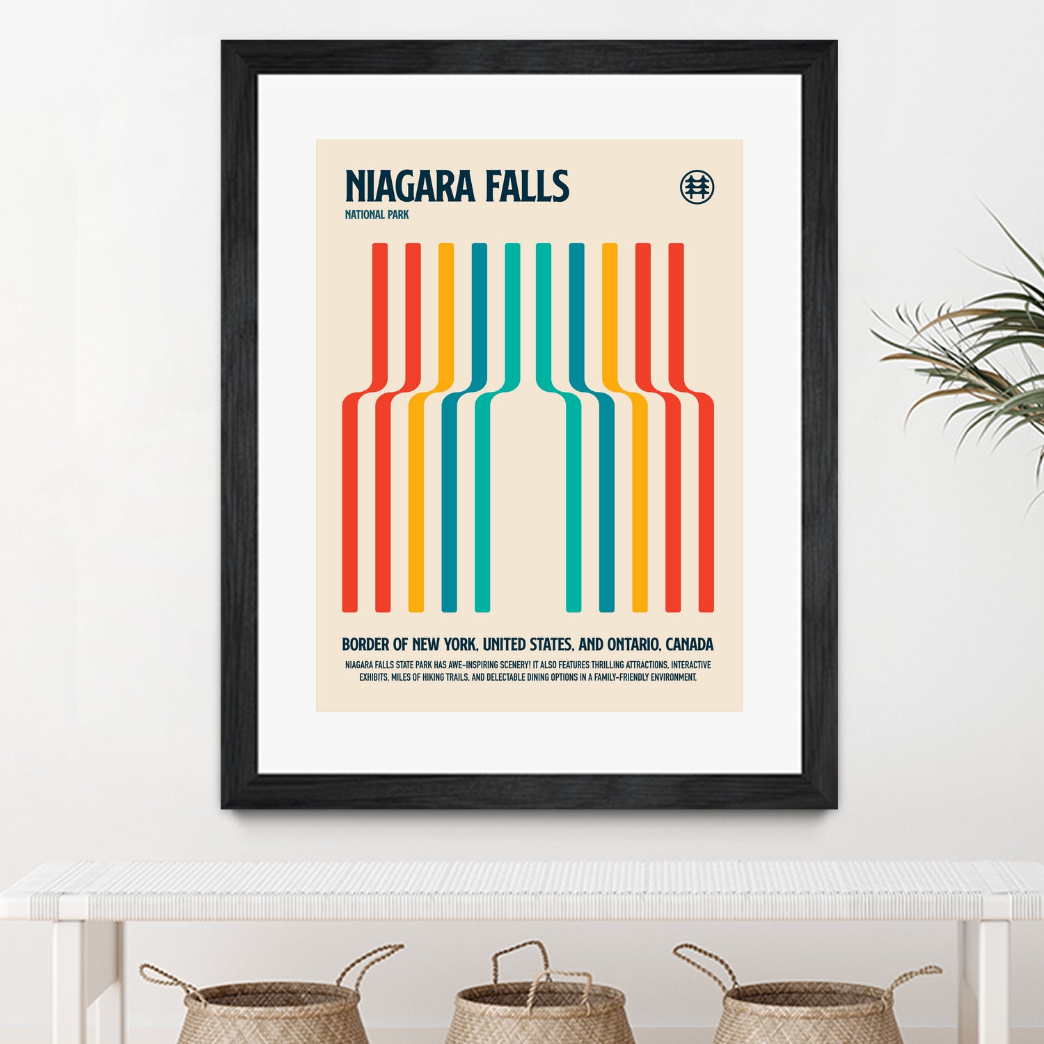 Niagara Falls National Park Travel Poster by Retrodrome on GIANT ART