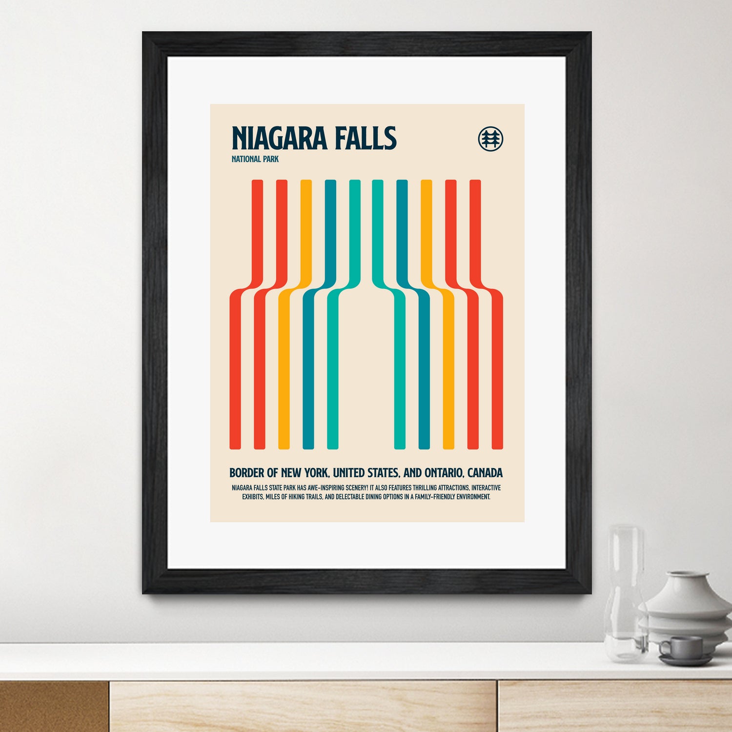 Niagara Falls National Park Travel Poster by Retrodrome on GIANT ART