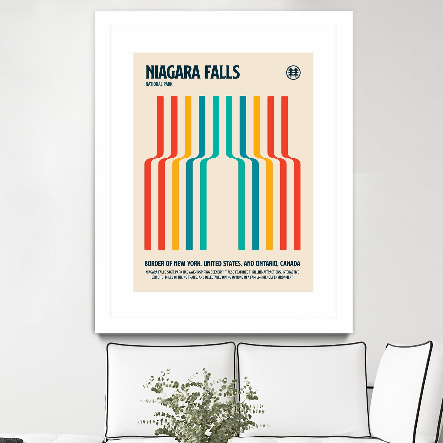 Niagara Falls National Park Travel Poster by Retrodrome on GIANT ART