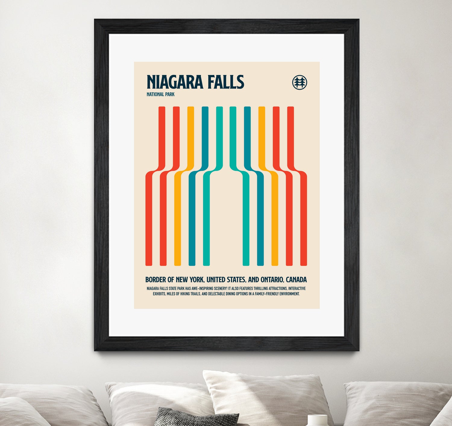 Niagara Falls National Park Travel Poster by Retrodrome on GIANT ART